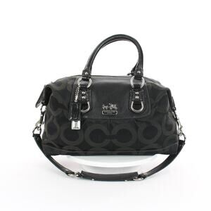 Coach Y2K Madison Op Art Black Signature Bag